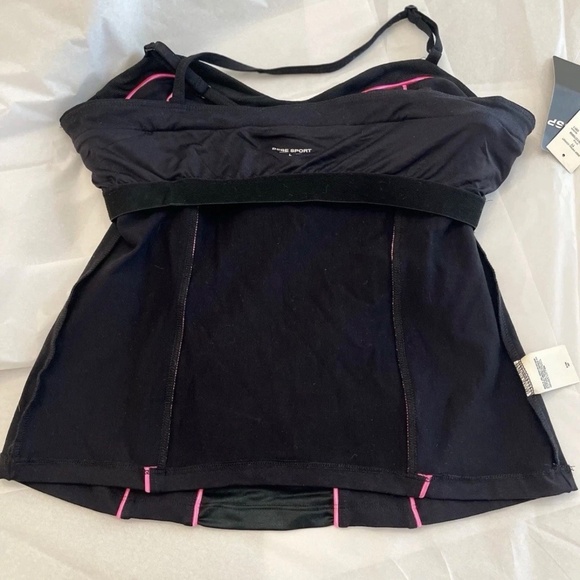 NWT! Bebe Bebe Sport Piping Corset Top LARGE - Picture 13 of 14